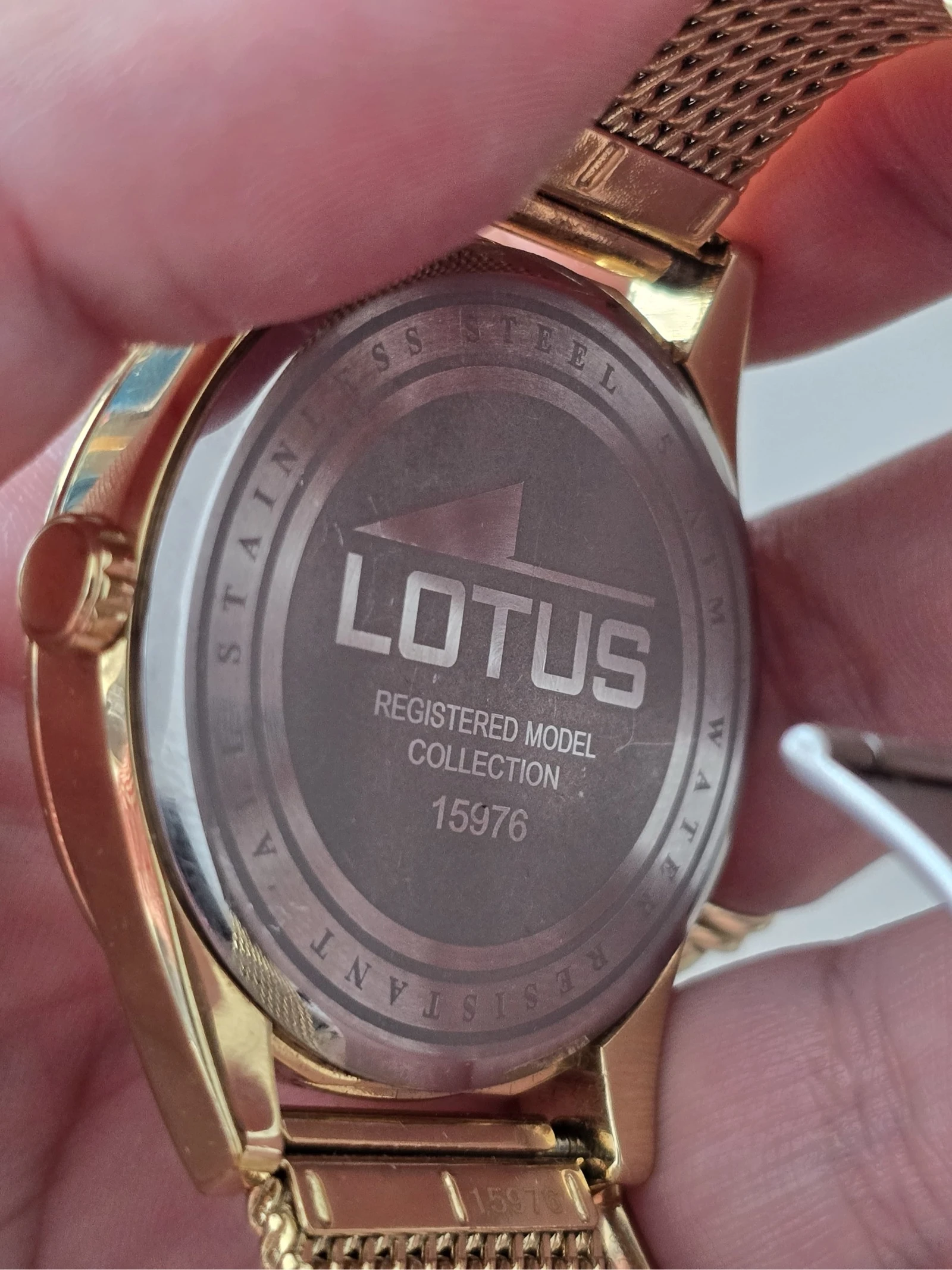 Reloj LOTUS para hombre - Modelo 15976 - Dorado / Oro - Brazalete de malla – photo 3